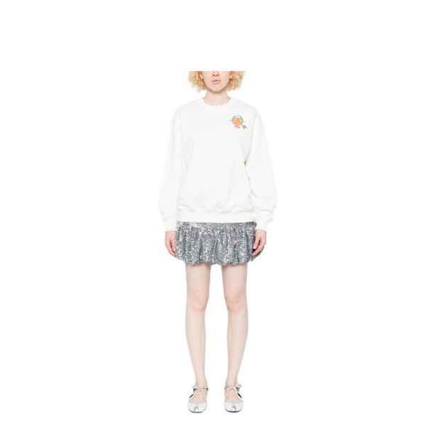 Crewneck Sweatshirt Ski Print