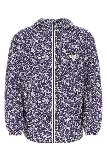 Printed Re Nylon Windbreaker