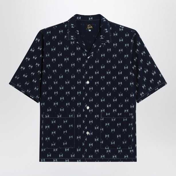 Blue Denim Shirt With Bow Ties