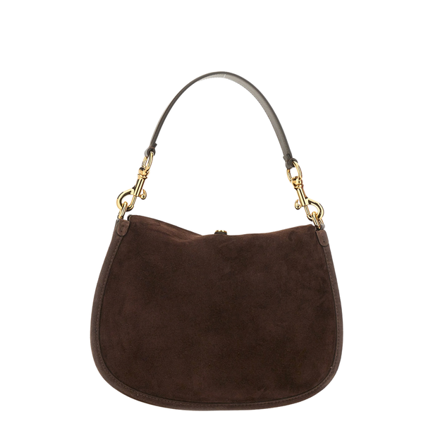 Pony Medium Suede Bag - Brown