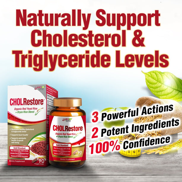 LABO Nutrition CHOLRestore Red Yeast Rice - Cholesterol Triglyceride 90 caps
