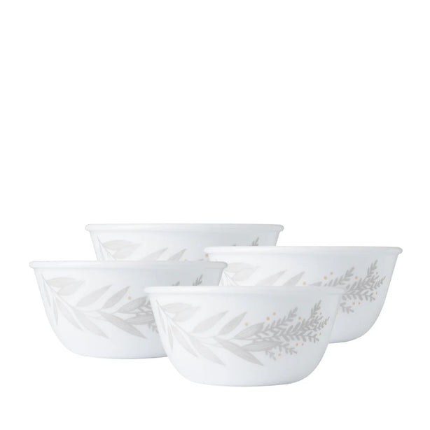 CORELLE 4pc 450ml Bowl Set – Silver Crown