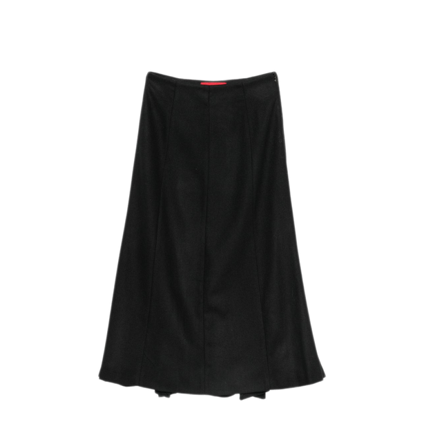 Black Felt Texture Skirt