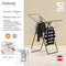 Brabantia Hangon Clothes Drying Rack, Stainless-steel, 15 m Capacity