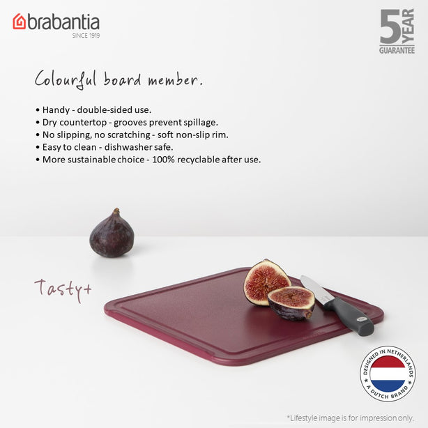 Brabantia Tasty+ Double-sided Cutting Board, Medium