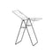 Brabantia Hangon Clothes Drying Rack, Stainless-steel, 15 m Capacity