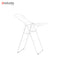 Brabantia Hangon Clothes Drying Rack, Stainless-steel, 15 m Capacity