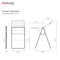 Brabantia Hangon Clothes Drying Rack, Stainless-steel, 15 m Capacity