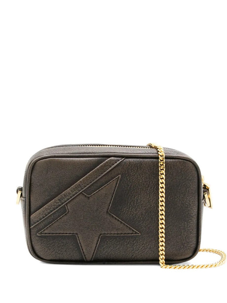 Mini Star Small Calf Leather Shoulder Bag - Dark Brown
