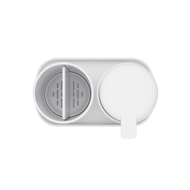 Brabantia Renew Bathroom Accessory Set (Soap Dispenser, Toothbrush holder and Tray), Set of 3