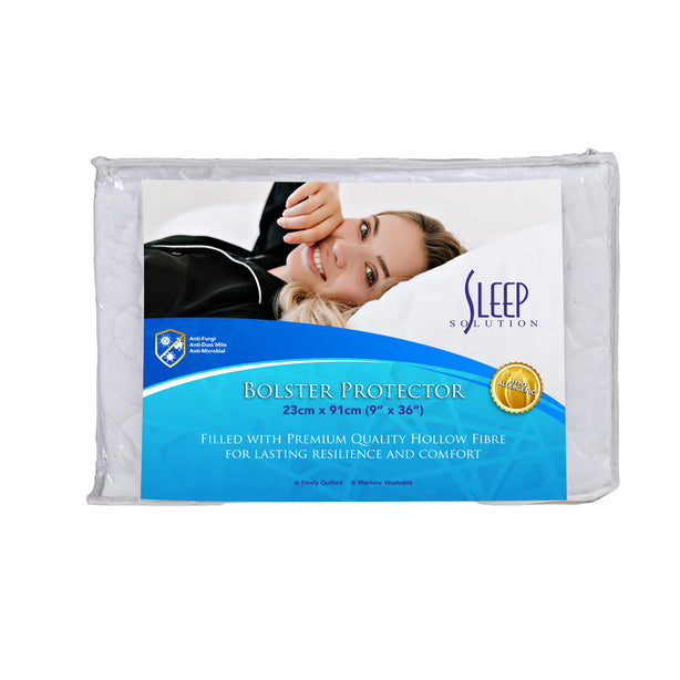 Sleep Solution Anti-Dustmite Bolster Protector ( with zipper)