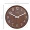NeXtime Precious Wall Clock 50cm Wood/Metal, Silent Movement (Brown)