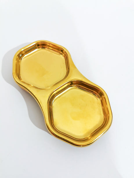Condiments Saucer - Gold