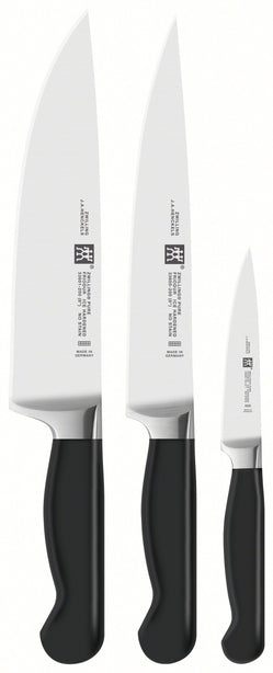 Zwilling Twin Pure Knife Set, 3 Pieces - Chef'S Knife, Slicing Knife (8') And Paring Knife