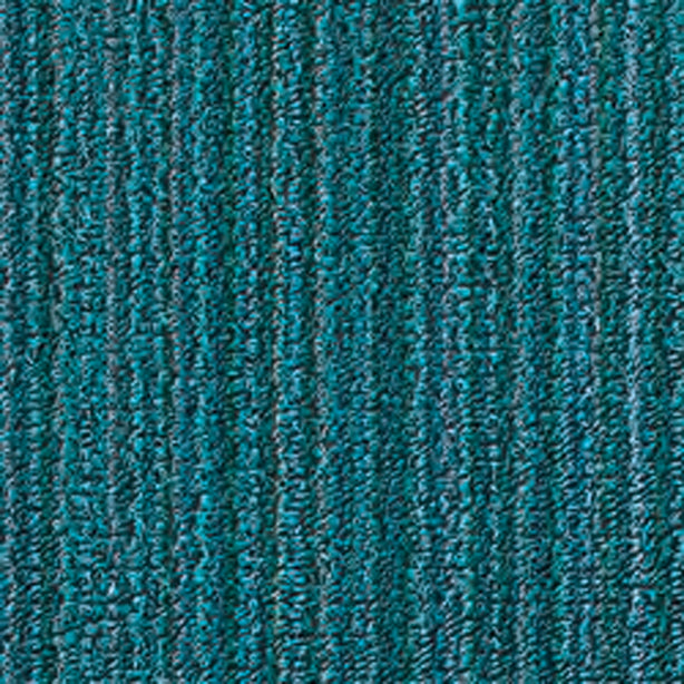 Chilewich TerraStrand® Microban® Indoor/Outdoor Skinny Stripe Door Mat, 46 x 71 cm, Tufted Shag, Turquoise