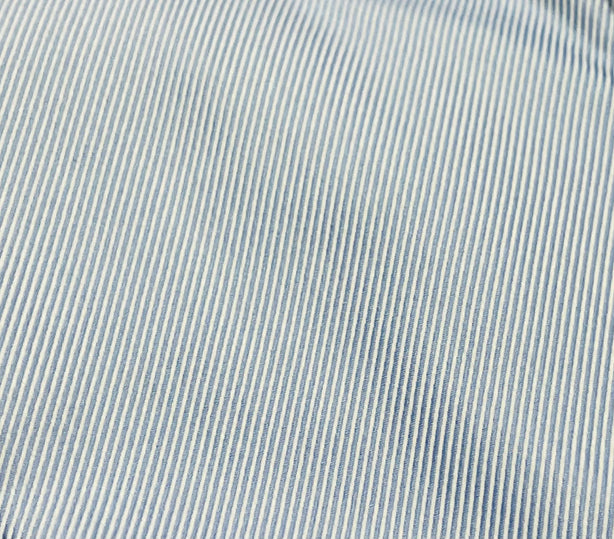 Coupe cousu, Light blue, Double Collar Long Sleeve Shirt