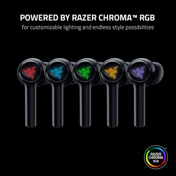 Razer Hammerhead True Wireless (New 2021) - Earbuds - Black - AP Packaging