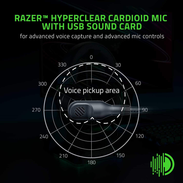 Razer Blackshark V2 Wired Gaming Headset With USB Sound Card