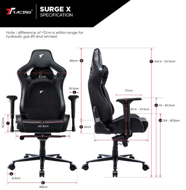 TTRacing Surge X Gaming Chair Air Threads