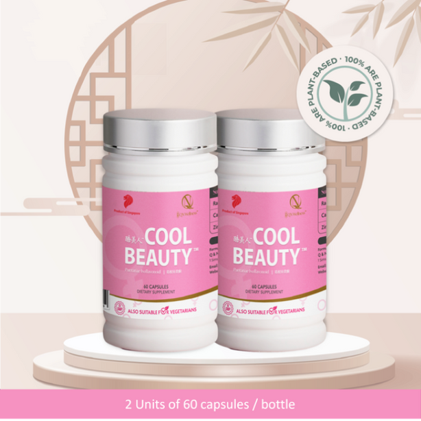 QN Wellness Cool Beauty™ - 60 Veggie Capsules x 2 boxes[Value Pack]