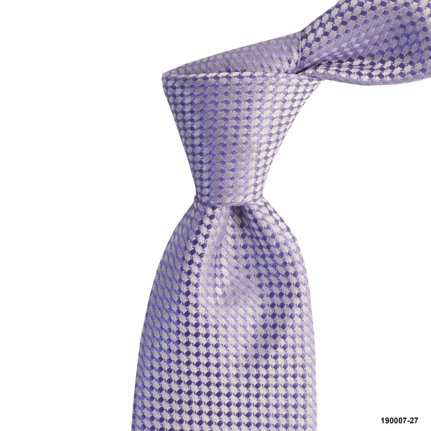 8cm Light Lavender with Light Silver Weaved Design Detail Tie