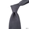 8cm Woven Grids with Dots Detail Tie in Dark Grey