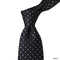 8cm Geometric Pattern Woven Necktie in Black