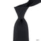 8cm Black Plain Ribbed Tie