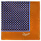 2 Sided Printed Pocket Square in Orange a