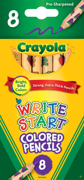 Crayola Write Start Color Pencils, 8 col