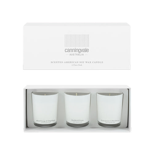 Mixed 3 Pack Scented Soy Wax Candles