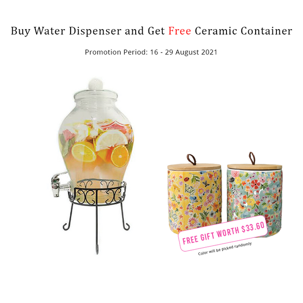 Gifts by Art Tree 6L BOURGET Water Dispenser - Free Gift Ceramic Container