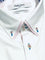 Coupe cousu, White, Double Collar Short Sleeve Shirt