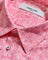 Coupe cousu, Pink Jacquard, Short Sleeve Shirt