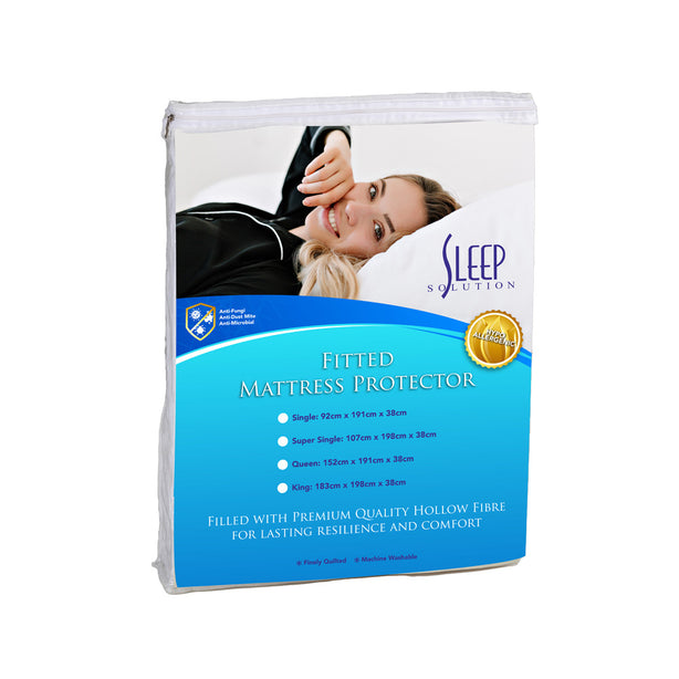 Sleep Solution Anti-Dustmite Fitted Mattress Protector