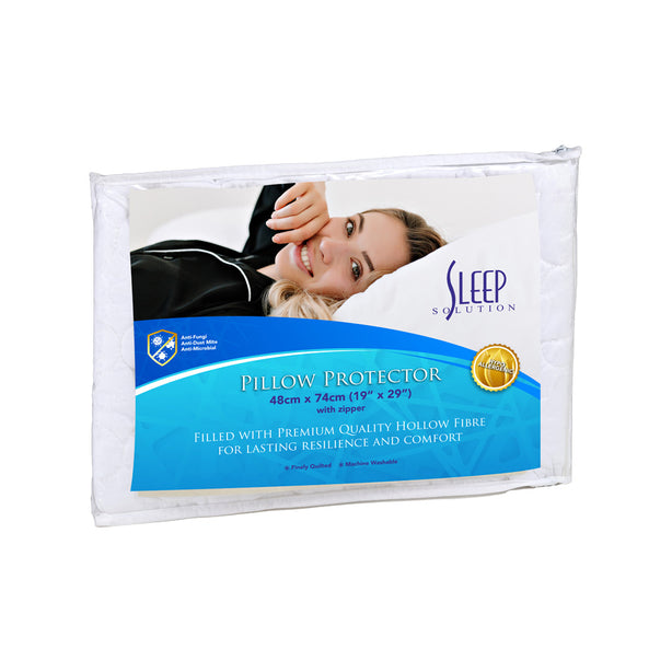 Sleep Solution Anti-Dustmite Pillow Protector ( with zipper)