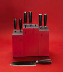 Zwilling Dragon Knife Block Set, 10 Pieces - Chinese Chef'S Knife. Chinese Chopper Or Cleaver, Nakiri Knife, Chef'S Knife, Santoku Knife Petty Knife, Paring Knife And 3 Wooden Blocks ( 54430-010 )