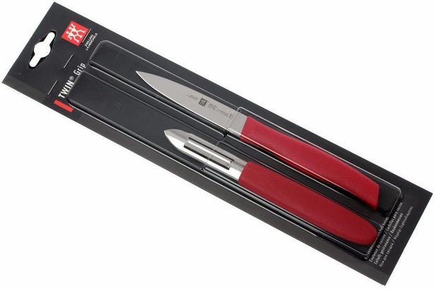 Zwilling Gourmet Knife Set, 2 Pieces - Chinese Chef'S Knife And Twin Black Sharpener