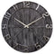 NeXtime York Wall Clock 50cm Wood/Metal, Silent Movement (Black)