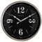 NeXtime Classic Wall Clock 39cm Metal, Silent Movement (Silver/Black)