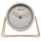 NeXtime Cross Table Table Clock 15.5x17.5cm Resin, Silent Movement (Grey Copper)