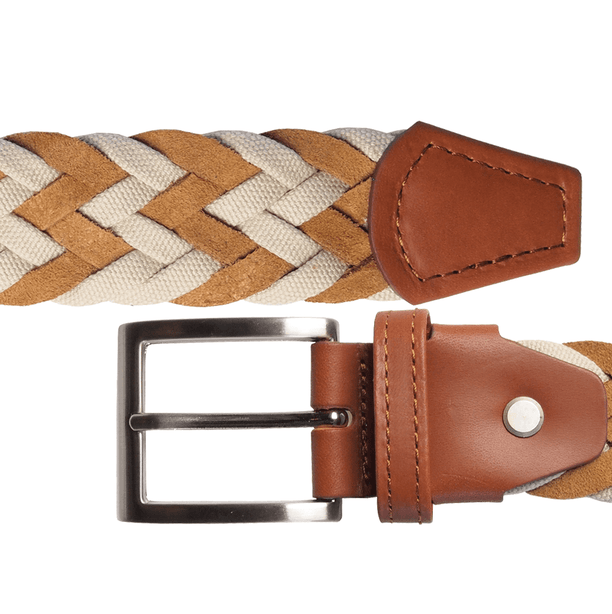 72 Smalldive Brown Suede & Cotton Braided Belt