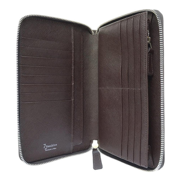 72 Smalldive Saffiano Leather Travel Zip Wallet