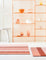 Chilewich TerraStrand® Microban® Indoor/Outdoor Bold Stripe Door Mat, 46 x 71 cm, Tufted Shag, Peach