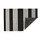 Chilewich TerraStrand® Microban® Indoor/Outdoor Bold Stripe Door Mat, 46 x 71 cm, Tufted Shag, Black/White