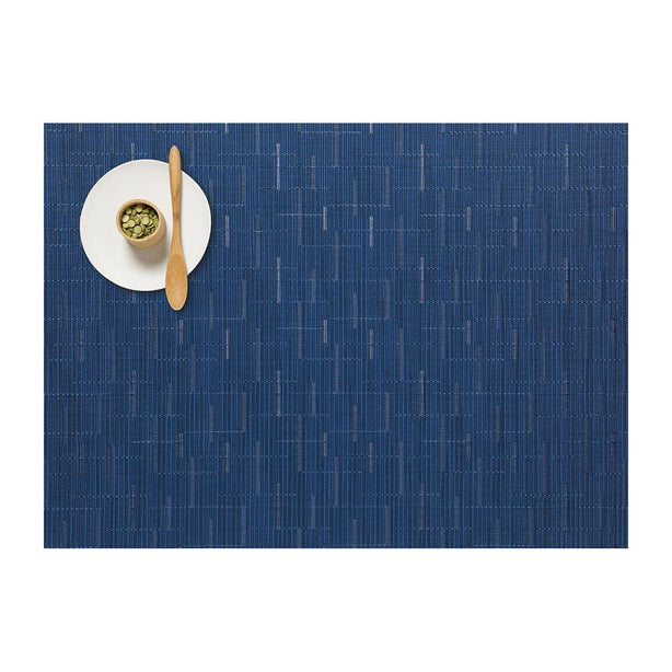 Chilewich TerraStrand® Microban® Bamboo Woven Table Mat/Placemat, Rectangle, 36 x 48 cm, Lapis