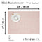 Chilewich TerraStrand® Microban® Mini Basketweave Woven Table Mat/Placemat, Rectangle, 36 x 48 cm, Blush