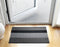 Chilewich TerraStrand® Microban® Indoor/Outdoor Bold Stripe Door Mat, 46 x 71 cm, Tufted Shag, Silver/Black