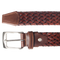 72 Smalldive Brown Weave Leather Belt