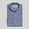 Coupe cousu, Blue, Long Sleeve Shirt with Contrast Trim Fabric